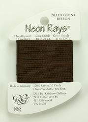 Neon Rays Dark Brown - Rainbow Gallery