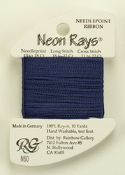 Neon Rays Navy Blue - Rainbow Gallery