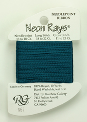 Neon Rays Dark Teal - Rainbow Gallery