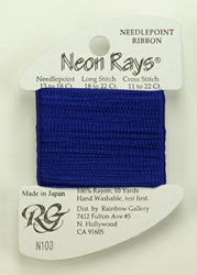Neon Rays Indigo Blue - Rainbow Gallery