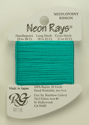 Neon Rays Dark Sea Foam - Rainbow Gallery