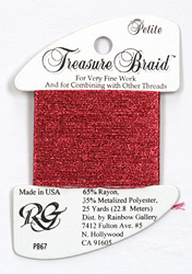 Petite Treasure Braid Raspberry - Rainbow Gallery