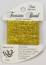 Petite Treasure Braid High Gloss Bright Gold - Rainbow Gallery