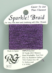 Sparkle Braid Dark purple - Rainbow Gallery