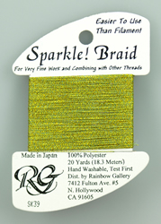Sparkle Braid Yellow Green - Rainbow Gallery