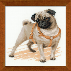 Cross Stitch Kit Pug dog - RIOLIS