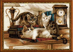 Cross Stitch Kit Furry Friends - RIOLIS