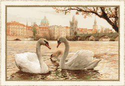 Borduurpakket Swans Prague - RIOLIS