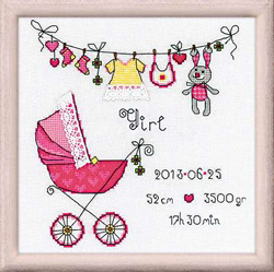 Cross Stitch Kit It's a Girl! - RIOLIS