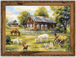 Cross Stitch Kit Afternoon in the Country - RIOLIS