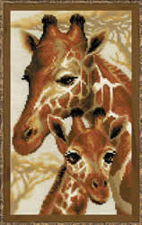 Cross stitch kit Giraffes - RIOLIS