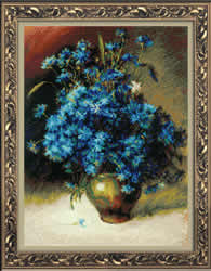 Cross stitch kit Cornflowers after I. Levitan's Painting - RIOLIS