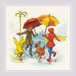 Cross stitch kit There's No Bad Weather - RIOLIS