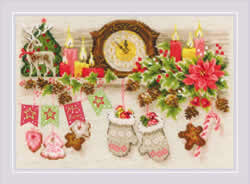Cross stitch kit Christmas Shelf - RIOLIS