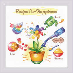 Borduurpakket Recipe for Happiness - RIOLIS