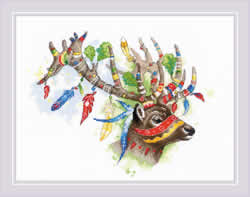 Cross stitch kit Noble Deer - RIOLIS