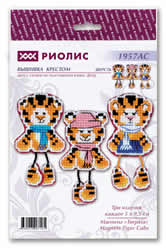 Borduurpakket Magnets Tiger Cubs - RIOLIS