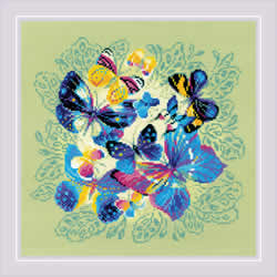 Cross stitch kit Bright Butterflies - RIOLIS