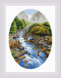 Cross stitch kit Upstream - RIOLIS