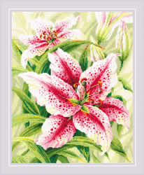 Cross stitch kit Lilies - RIOLIS