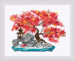 Borduurpakket Autumn Bonsai - RIOLIS