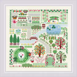 Cross stitch kit My Garden - RIOLIS