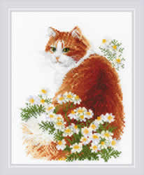 Cross stitch kit Ginger Meow - RIOLIS