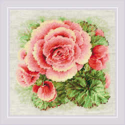 Cross stitch kit Begonia - RIOLIS