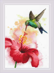 Cross stitch kit Hummingbird - RIOLIS