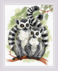 Borduurpakket Lemurs - RIOLIS