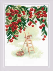 Cross stitch kit Cherry Garden - RIOLIS