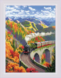 Cross stitch kit Autumn Express - RIOLIS