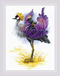 Cross stitch kit Crowned Crane - RIOLIS