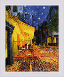 Borduurpakket Caf Terrace at Night after V. Van Gogh's Painting - RIOLIS