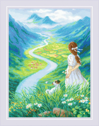 Cross stitch kit Where Does the River Flow - RIOLIS