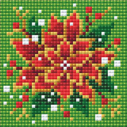 Diamond Mosaic Poinsettia  - RIOLIS