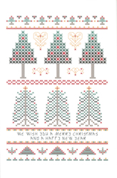 Cross Stitch Chart We Wish You Trees - Rosewood Manor