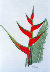 Cross Stitch Chart Heliconia - Ross Originals