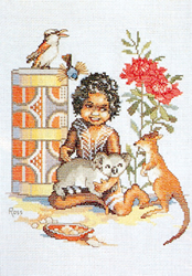 Cross Stitch Chart Bush Babies - Ross Originals