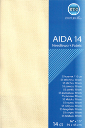 Fabric Aida 14 count - Ecru - RTO