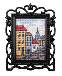 Cross Stitch Kit Framed Art Street - RTO