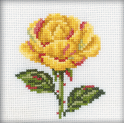 Cross Stitch Kit Yellow Rose - RTO
