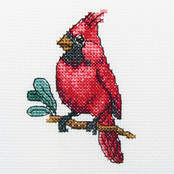 Cross Stitch Kit Cardinal bird - RTO