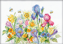 Cross Stitch Kit Garden flowers - RTO