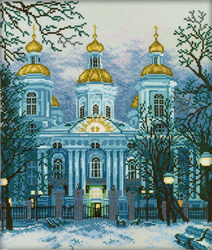 Cross Stitch Kit Nikolaus-Marine-Kathedrale (Saint Petersburg) - RTO