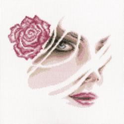 Cross Stitch Kit Coral Rose - RTO