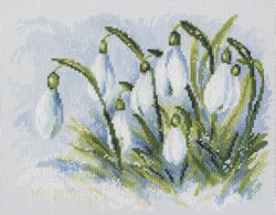 Cross Stitch Kit Early Snowdrops - RTO