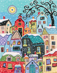 Cross stitch kit Snow Falling - RTO