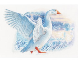 Cross stitch kit Snow Goose - RTO