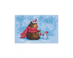 Cross stitch kit Time to Warm your Noses - RTO